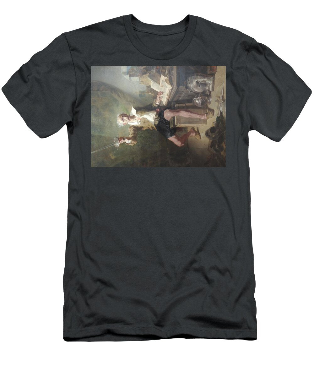Francais Celestin Nanteuil LA Lecture De Don Quichotte Huile Sur Toile Celestin Nanteuil Readi Celestin Nanteuil T-Shirt