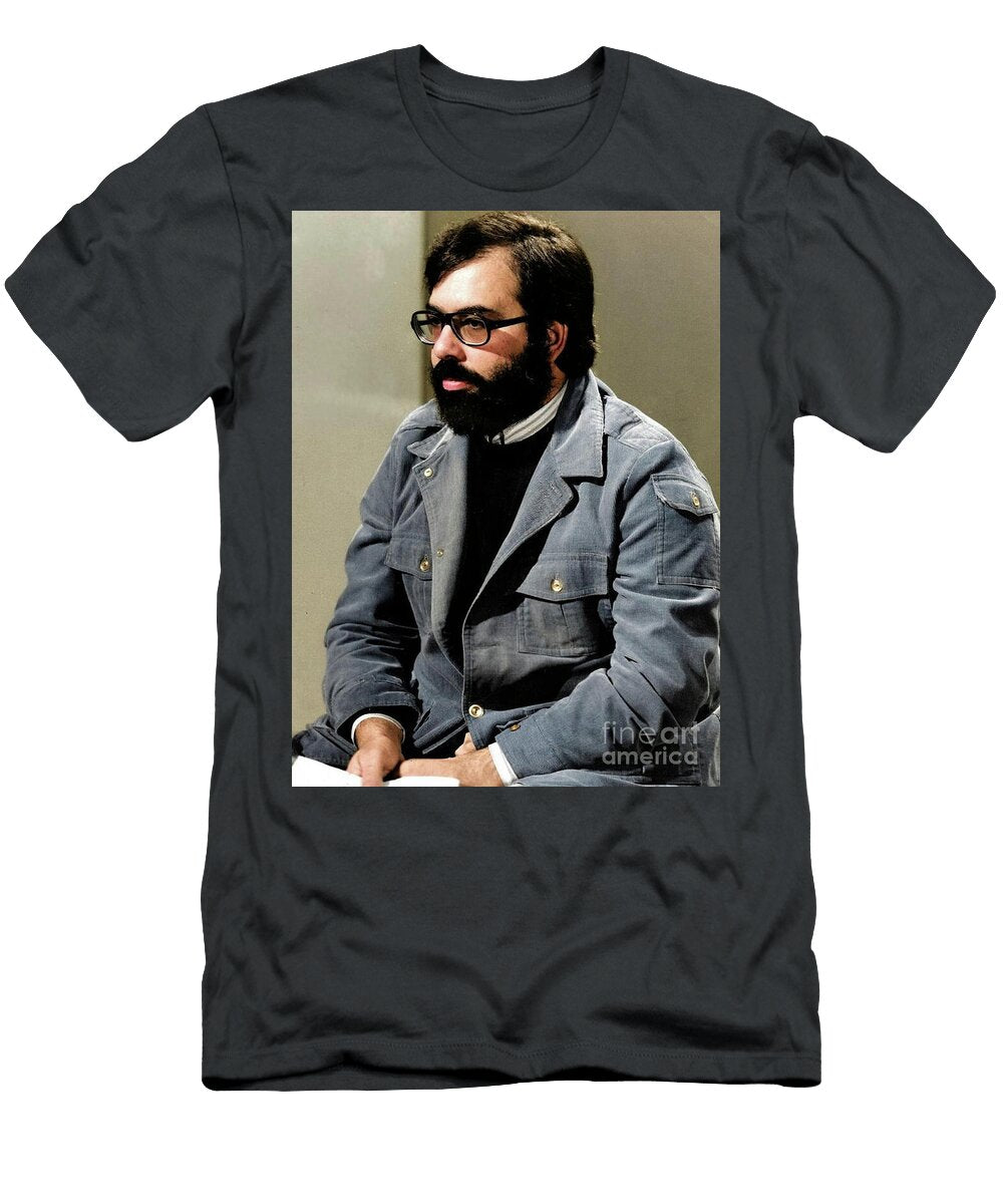 Francis Ford Coppola Color Photo of the Acclaimed Filmmaker Retro Movie Posters T-Shirt