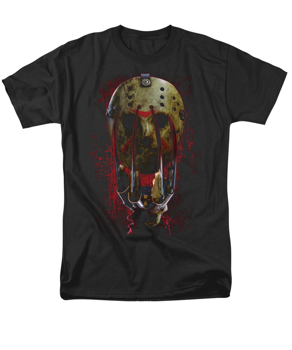 Freddy Vs Jason Mask and Claws Brand a T-Shirt