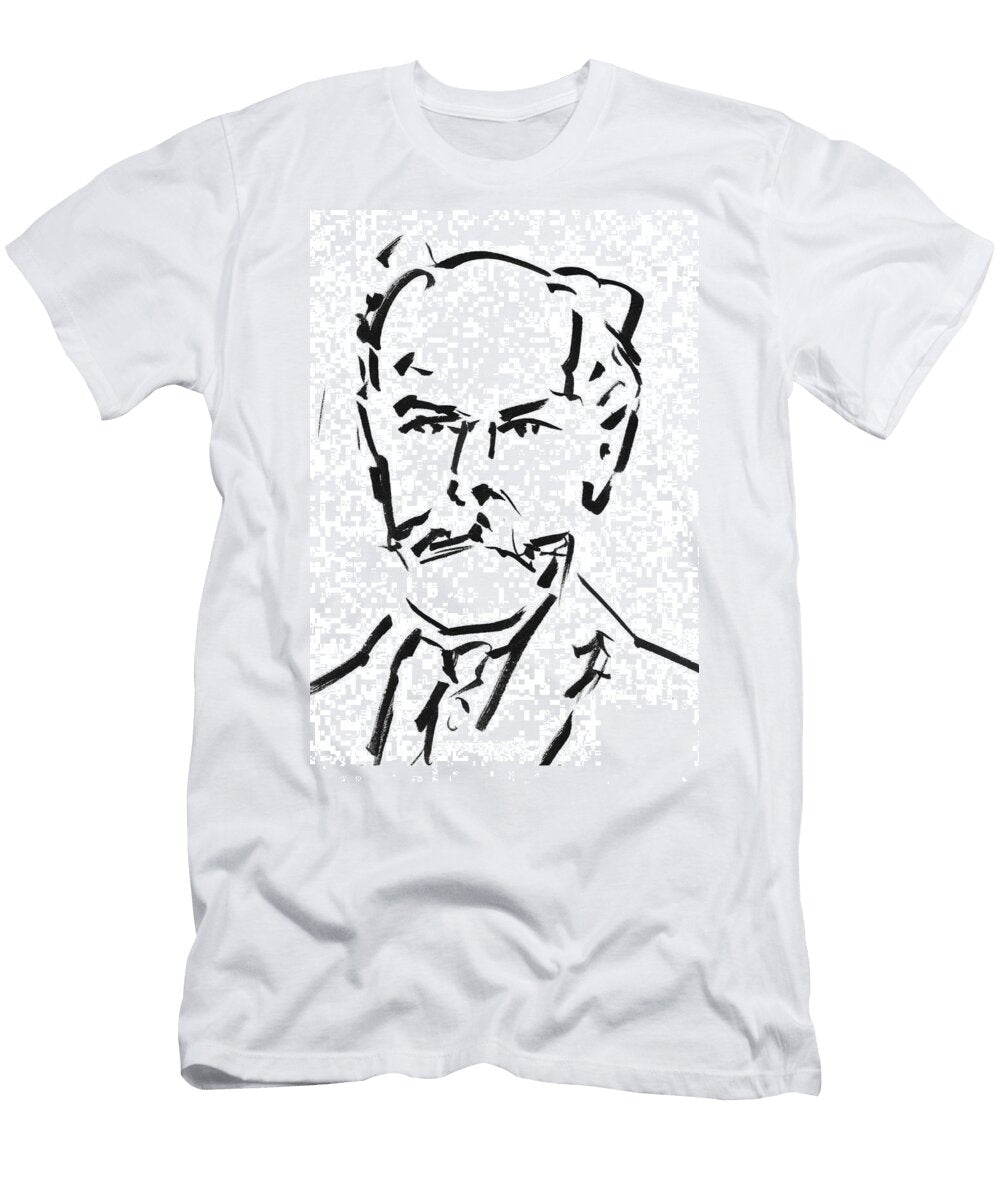 Freely Drawn Portrait of a German Physicist Arnold Sommerfeld Romanvs Moses T-Shirt