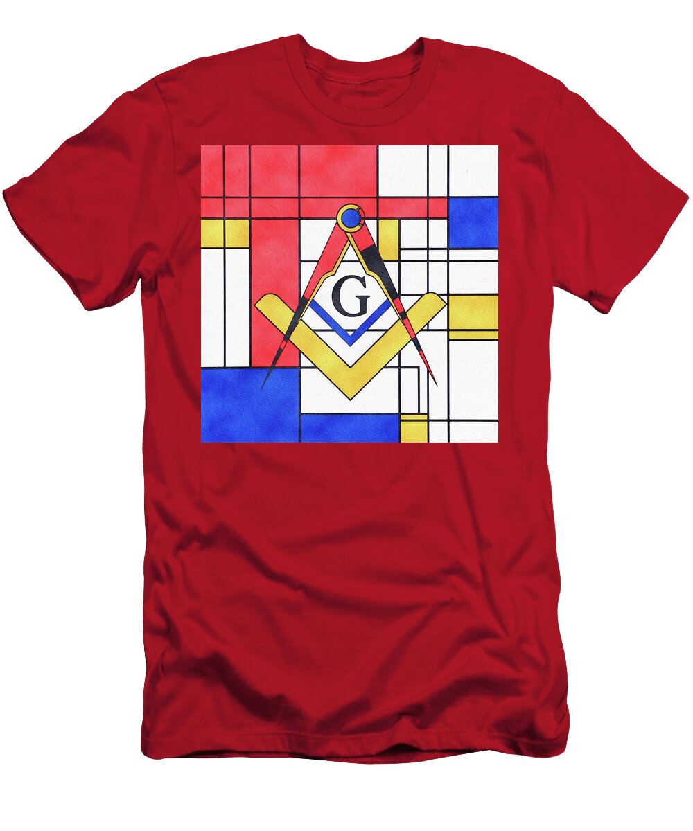 Freemason Design with Masonic Symbol Pierre Blanchard T-Shirt