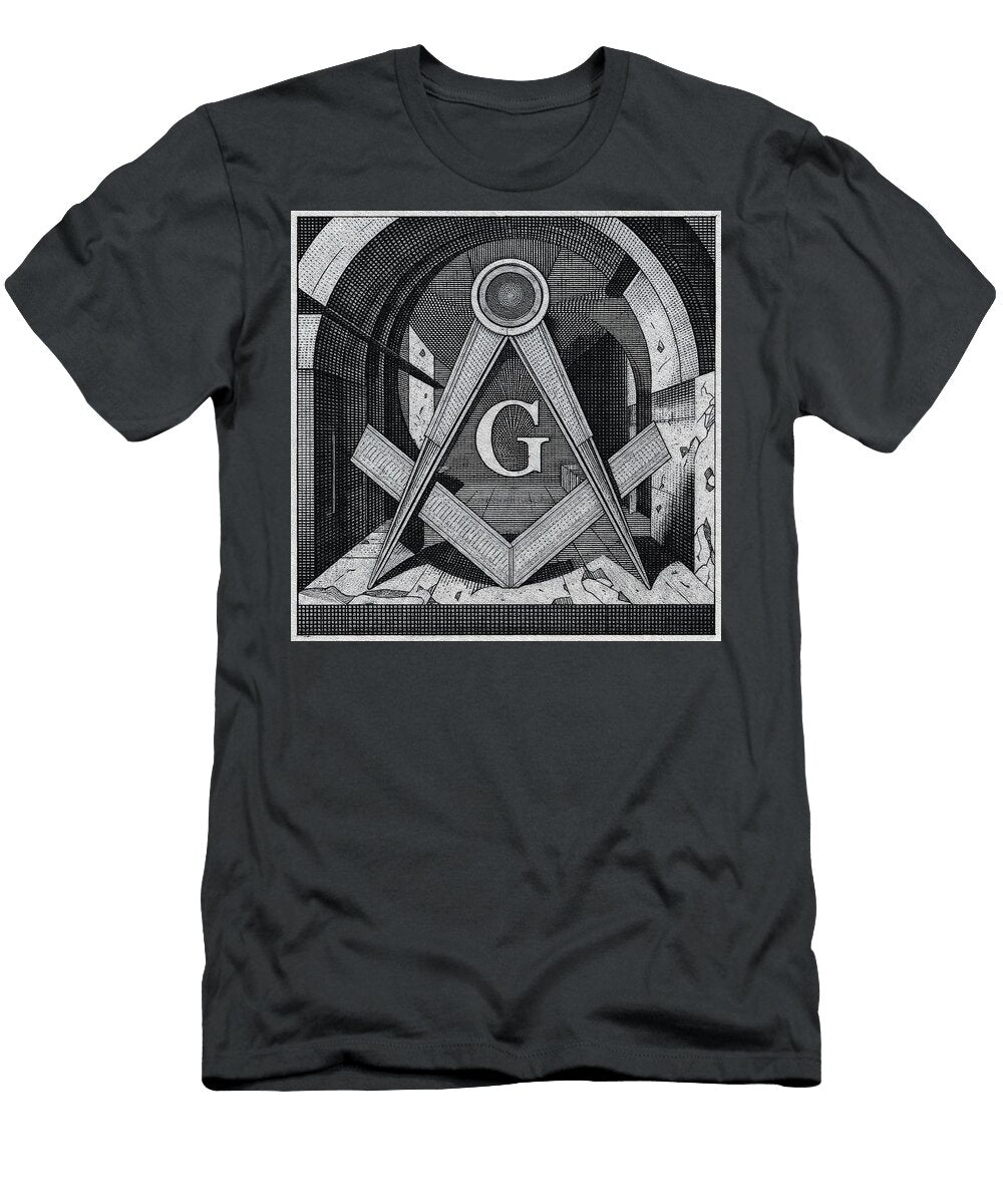 Freemason Geometric Design with Archway Pierre Blanchard T-Shirt