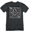 Freemason Pattern with Compass and Square Pi T-Shirt