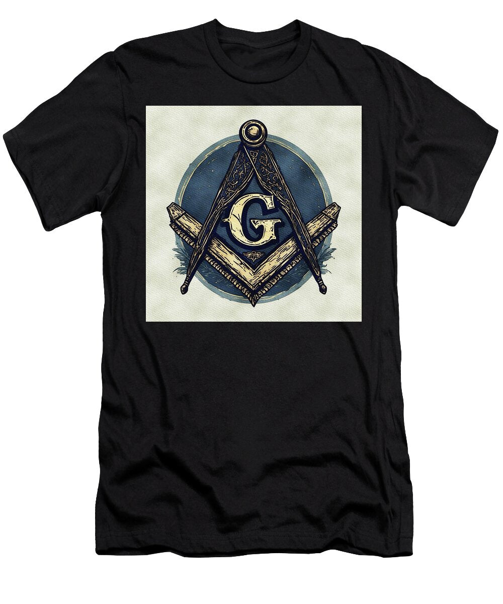 Freemason Symbol with Compass Pierre Blanchard T-Shirt