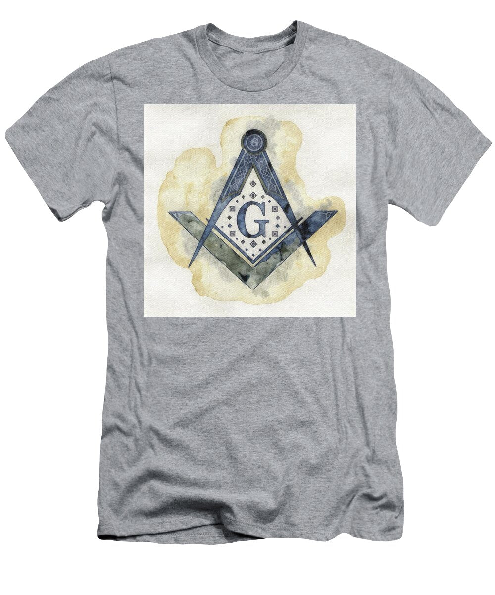 Freemasonry Emblem Watercolor Design Pierre Blanchard T-Shirt