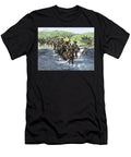 French Cavalry Crossing the River to Invade Spain During the Napoleonic Wars Colour Engraving of the 19th Century American School T-Shirt