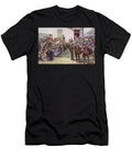 French Lancers Arriving At a Village Outpost Coming in Aid of the British Forces 1914 19 English School T-Shirt