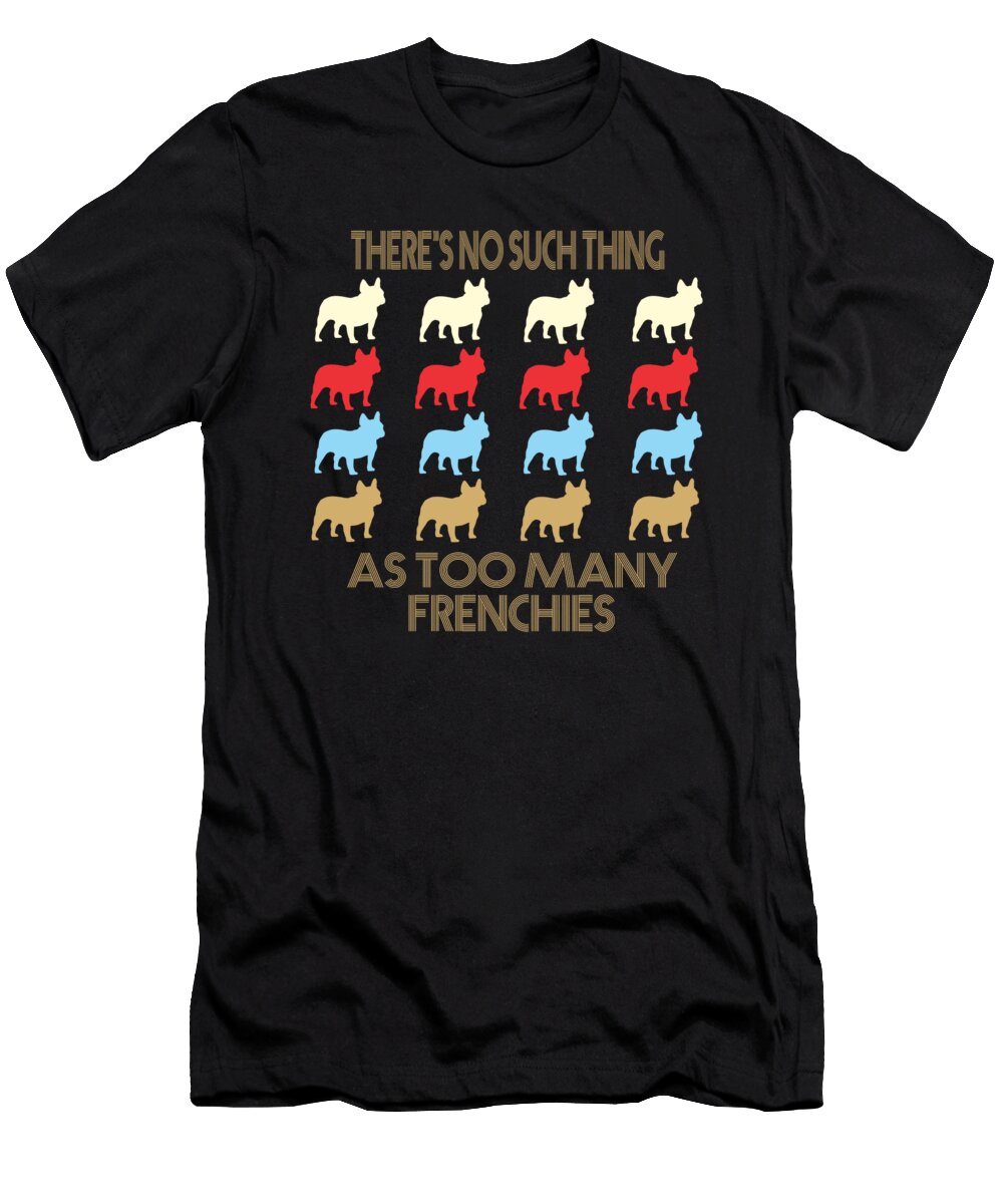 Frenchie Dog Vintage Retro Style Dusan Vrdelja T-Shirt