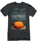 Fresh Pumpkin on Wood Background Halloween and Thanksgiving Michal Bednarek T-Shirt