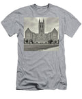 Front View of Gasson Hall Building Panoramic Images T-Shirt