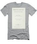 Frontispiece to Alice Through the Looking Glass By Lewis Carroll 1833 98 Published By Macmillan 1872 English School T-Shirt
