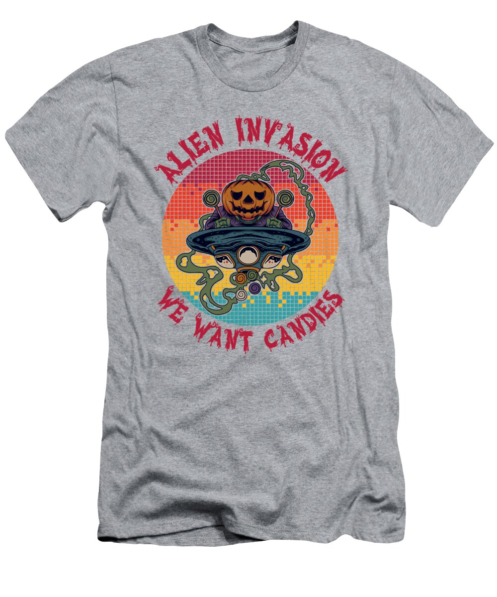 Funny Alien Invasion Halloween Costume Binh Toan Bui T-Shirt