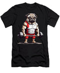 Funny Bodybuilder Pug Dog Training Workout Yah Lishr T-Shirt