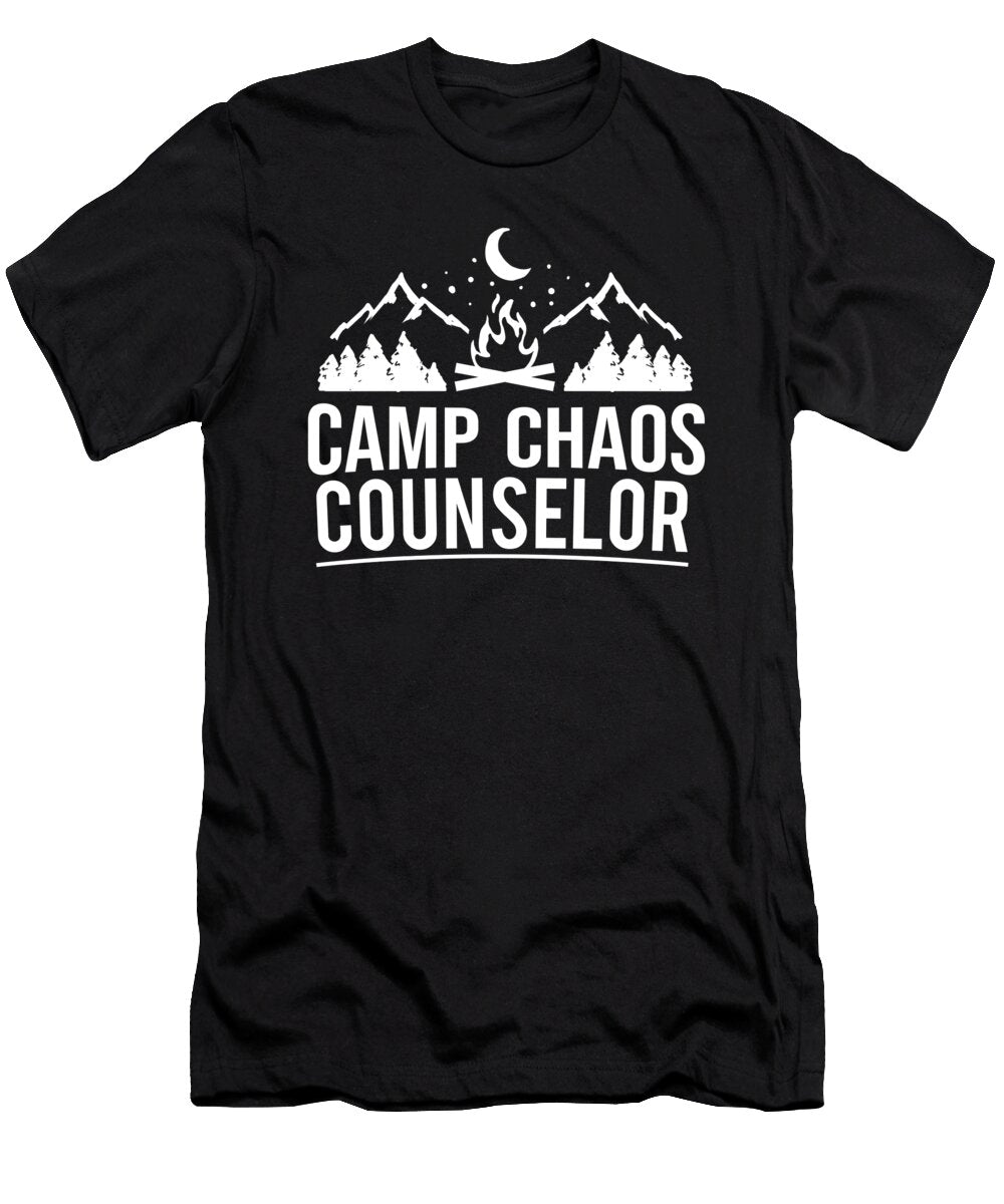 Funny Camp Chaos Counselor Camping Campfire Beer Teequeen2603 T-Shirt