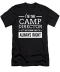 Funny Camp Director Camping Campfire Beer Saying Teequeen2603 T-Shirt