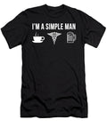 Funny Doctor Job Medical Degree Simple Man Lukas Davis T-Shirt