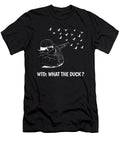 Funny Duck Hunting Wtd What the Duck Design Jacob Hughes T-Shirt
