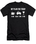 Funny Farmer Job Farming Degree My Plan for Today Lukas Davis T-Shirt