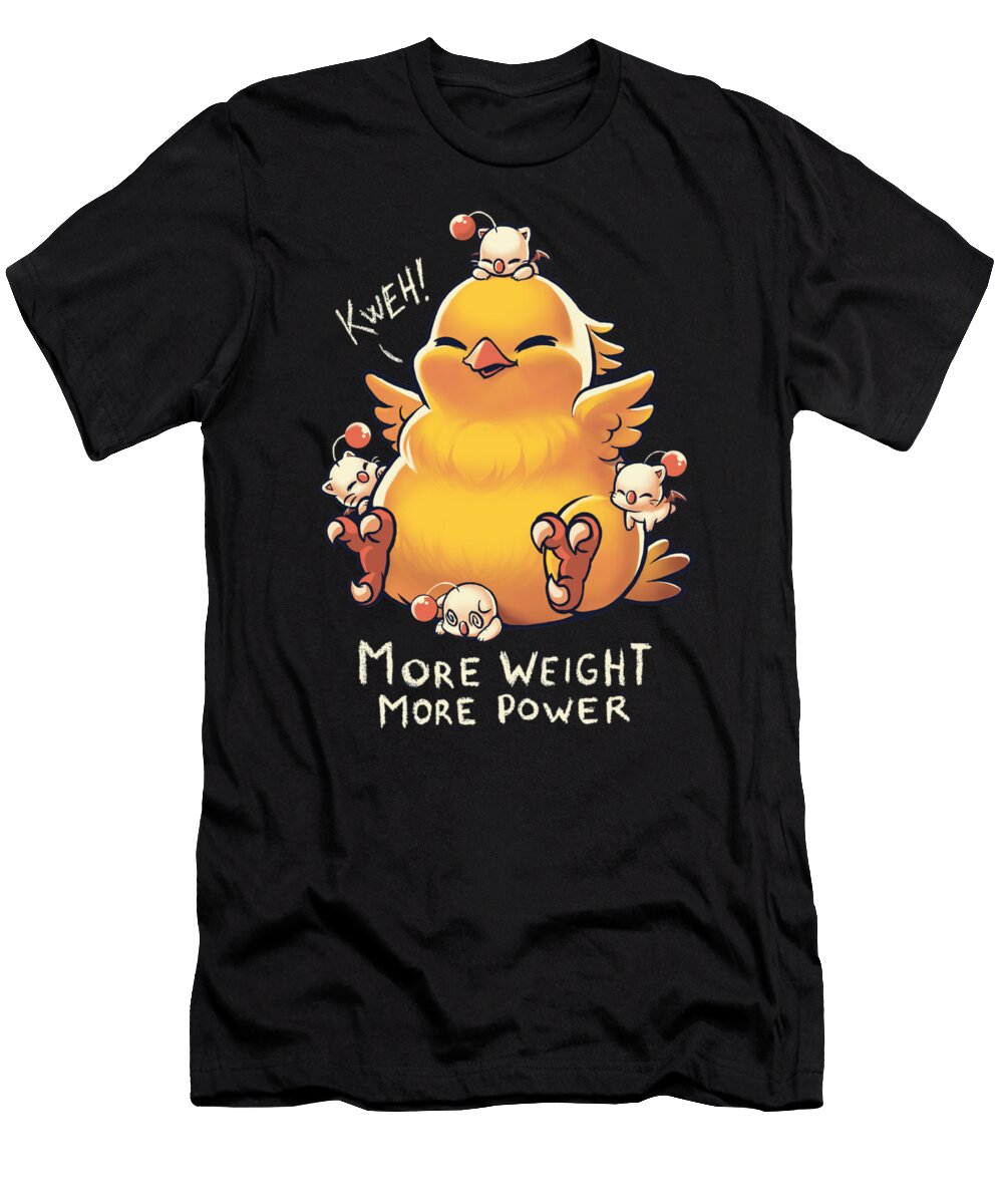 Funny Fat Chocobo Big Power Final Fantasy Summon Ray Chapman T-Shirt