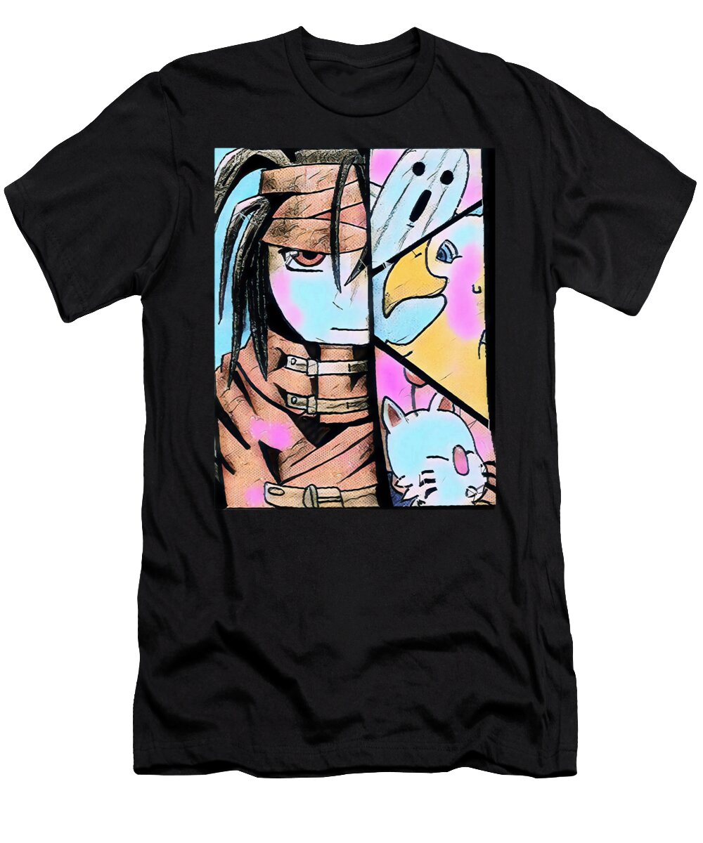 Funny Gifts Final Video Fantasy Games Gift Fans Anime Chipi T-Shirt