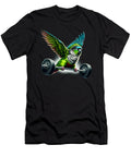 Funny Green Cheek Conure Parrot Deadlift Weightlifting Fitness Gym Lover Job T-Shirt