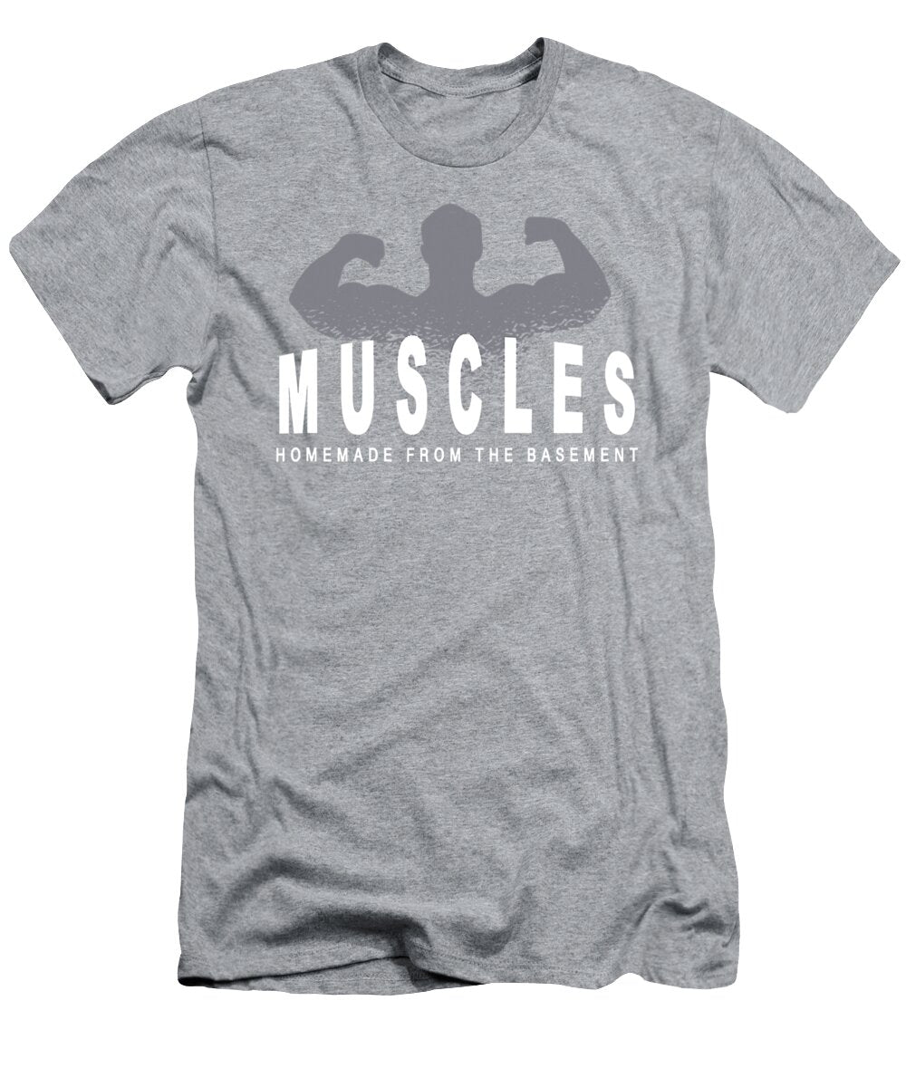 Funny Homemade Muscles From Workout in Clark Scribe T-Shirt