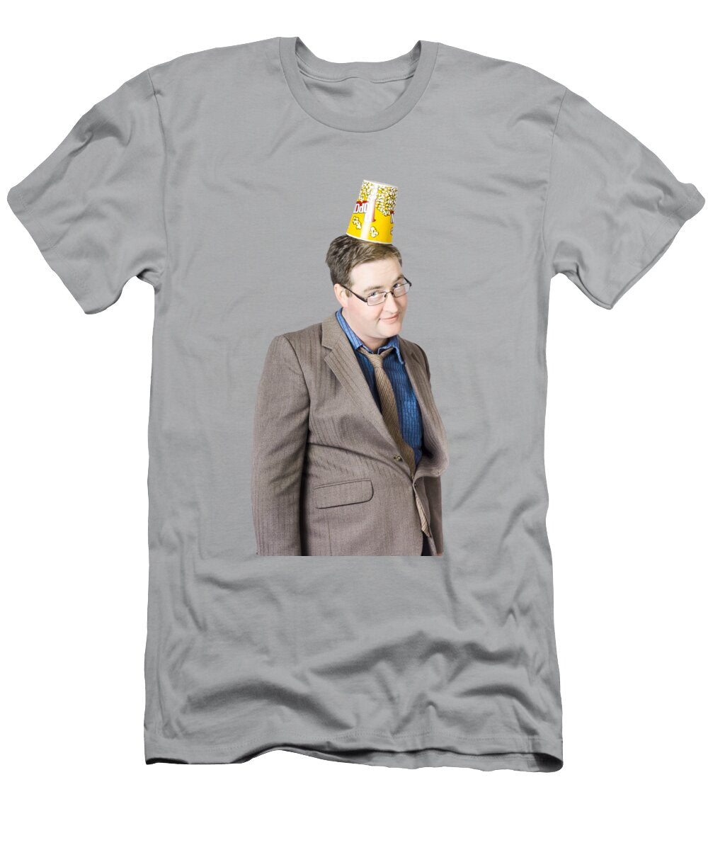 Funny Man Watching Comedy Movie Jorgo Photography T-Shirt