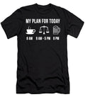 Funny Paralegal Job Lawyer Law Degree My Plan for Today Lukas Davis T-Shirt