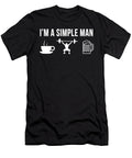 Funny Powerlifting Fitness Powerlifter Simple Man Lukas Davis T-Shirt
