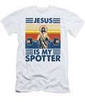 Funny Retro Vintage Gym Jesus Is My Spotter 1 T-Shirt