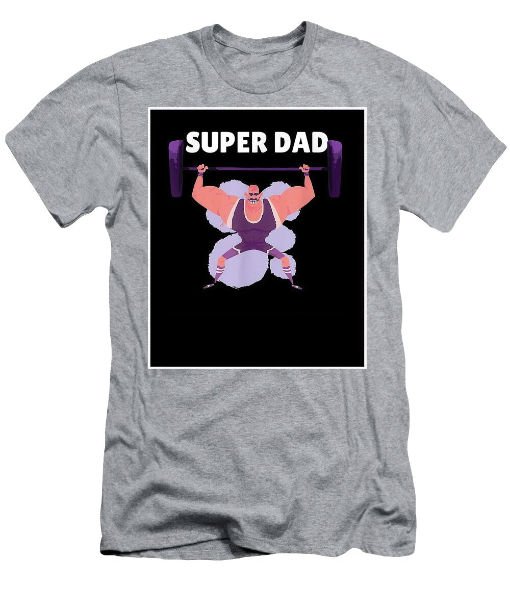 Funny Super Dad Father S Day Saying I Papa Gift Chloe Gray T-Shirt