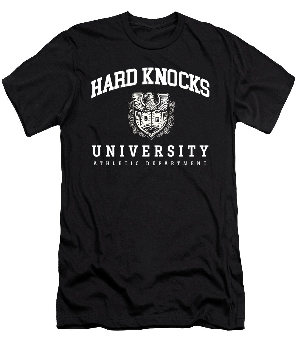 Funny University of Hard Knocks Athletic Department Vector Deluxe T-Shirt