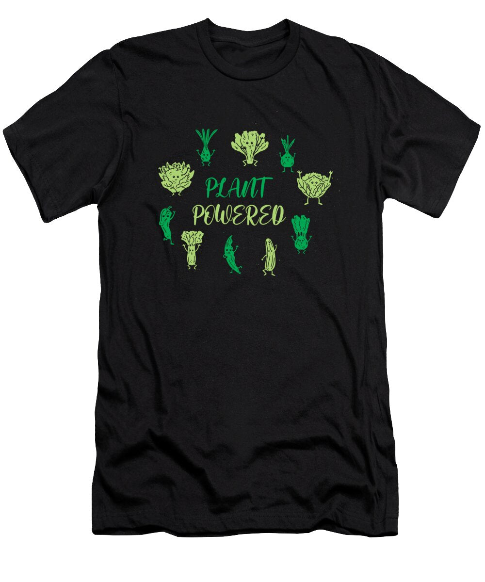 Funny Vegetarian Puns Vegan Diet Veganism Lifestyle Plant Powered Thomas Larch T-Shirt
