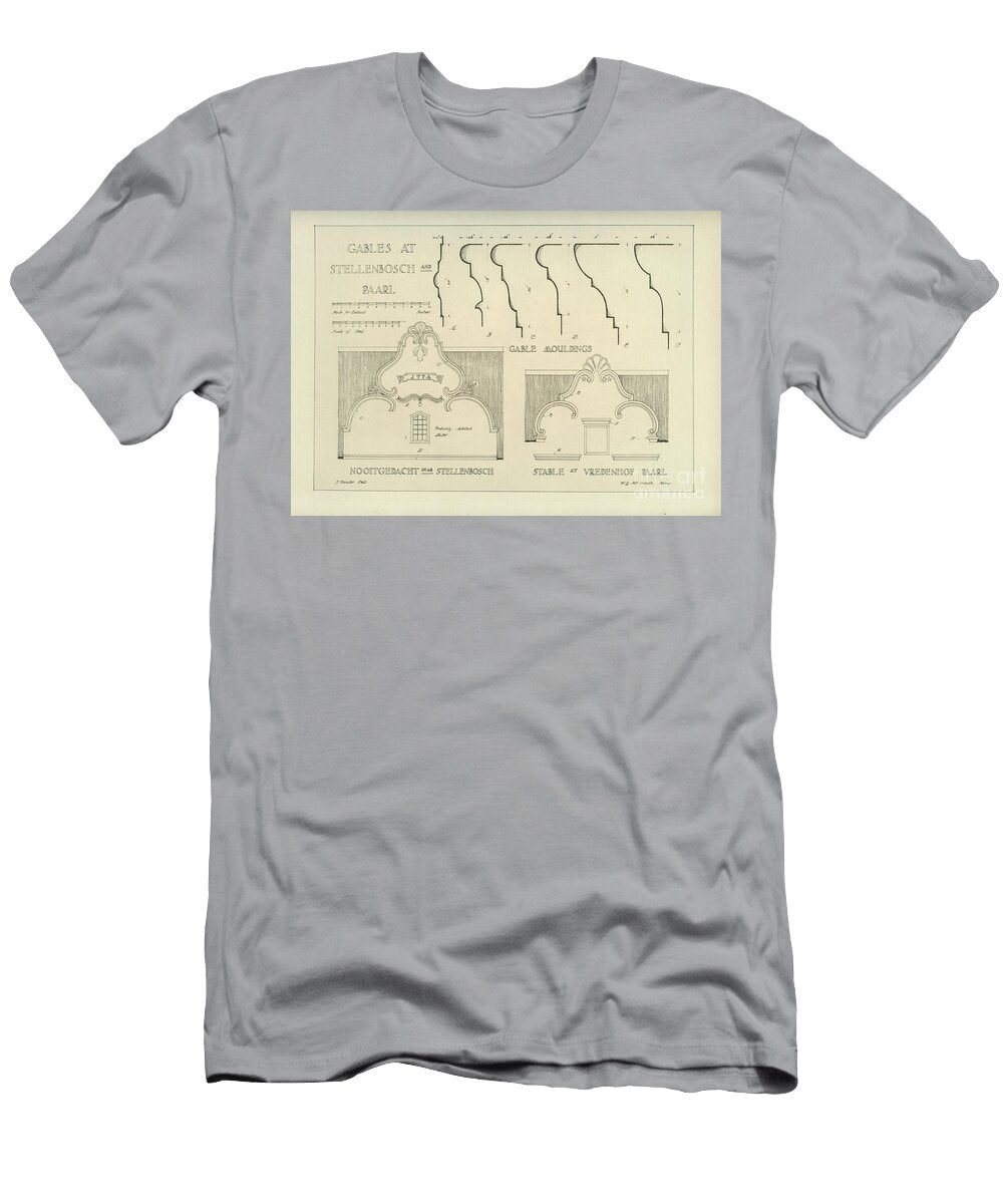 Gables At Stellenbosch and Paarl F1 Historic Illustrations T-Shirt