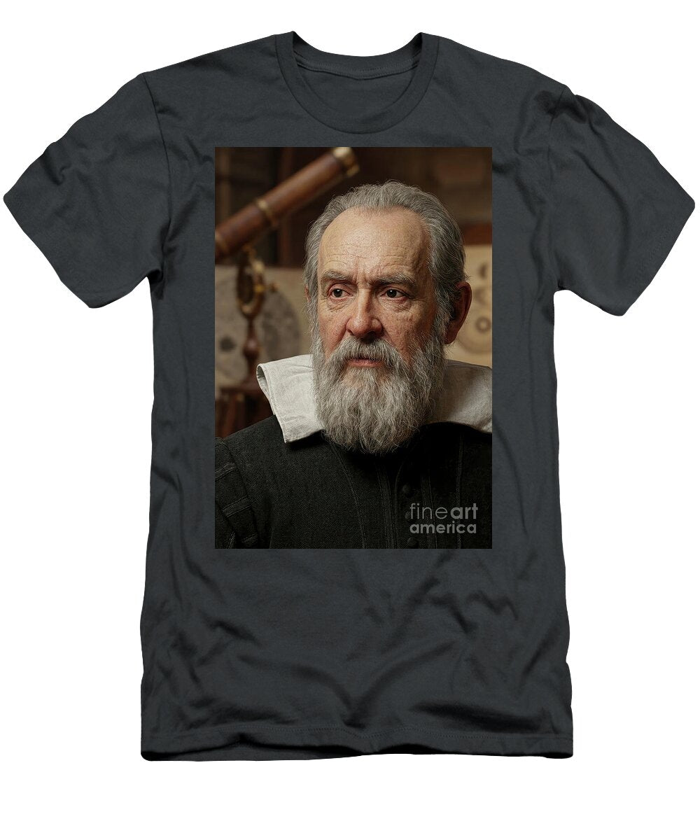 Galileo Galilei the Messenger of the Stars and Father of Modern Gianpiero Lauretta T-Shirt