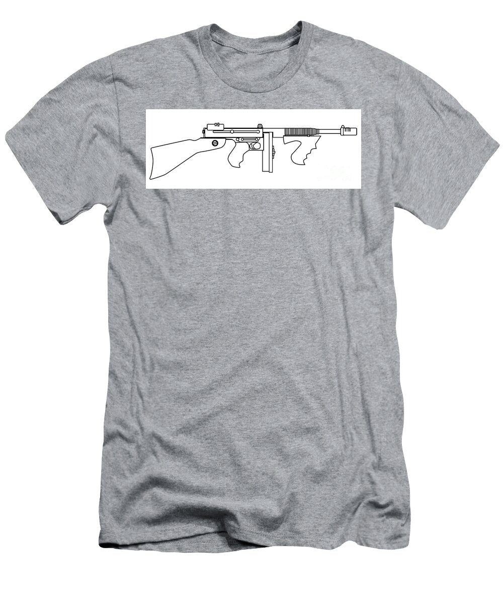 Gangster Tommy Gun Bigalbaloo Stock T-Shirt