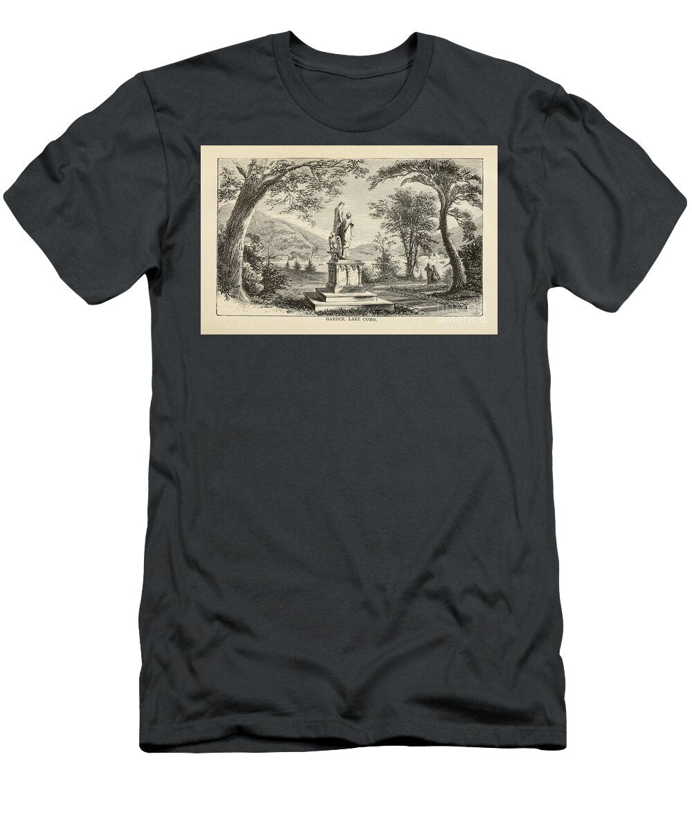 Garden Lake Como K1 Historic Illustrations T-Shirt