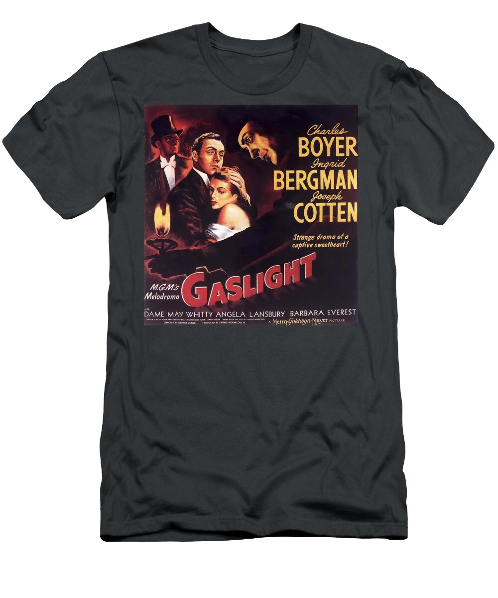 Gaslight 2 with Charles Boyer and Ingrid Bergman 1944 Stars on Art T-Shirt