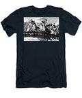 General Alexandre Dumas the Horatius Cocles of the Tyrol Killing Single Handedly Three Austrian Opponents on the Clausen Bridge in 1797 C1797 French School T-Shirt