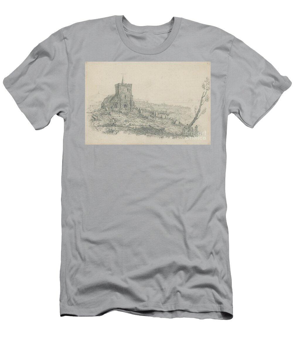 General View of a Church and Graveyard in Brighton English School T-Shirt