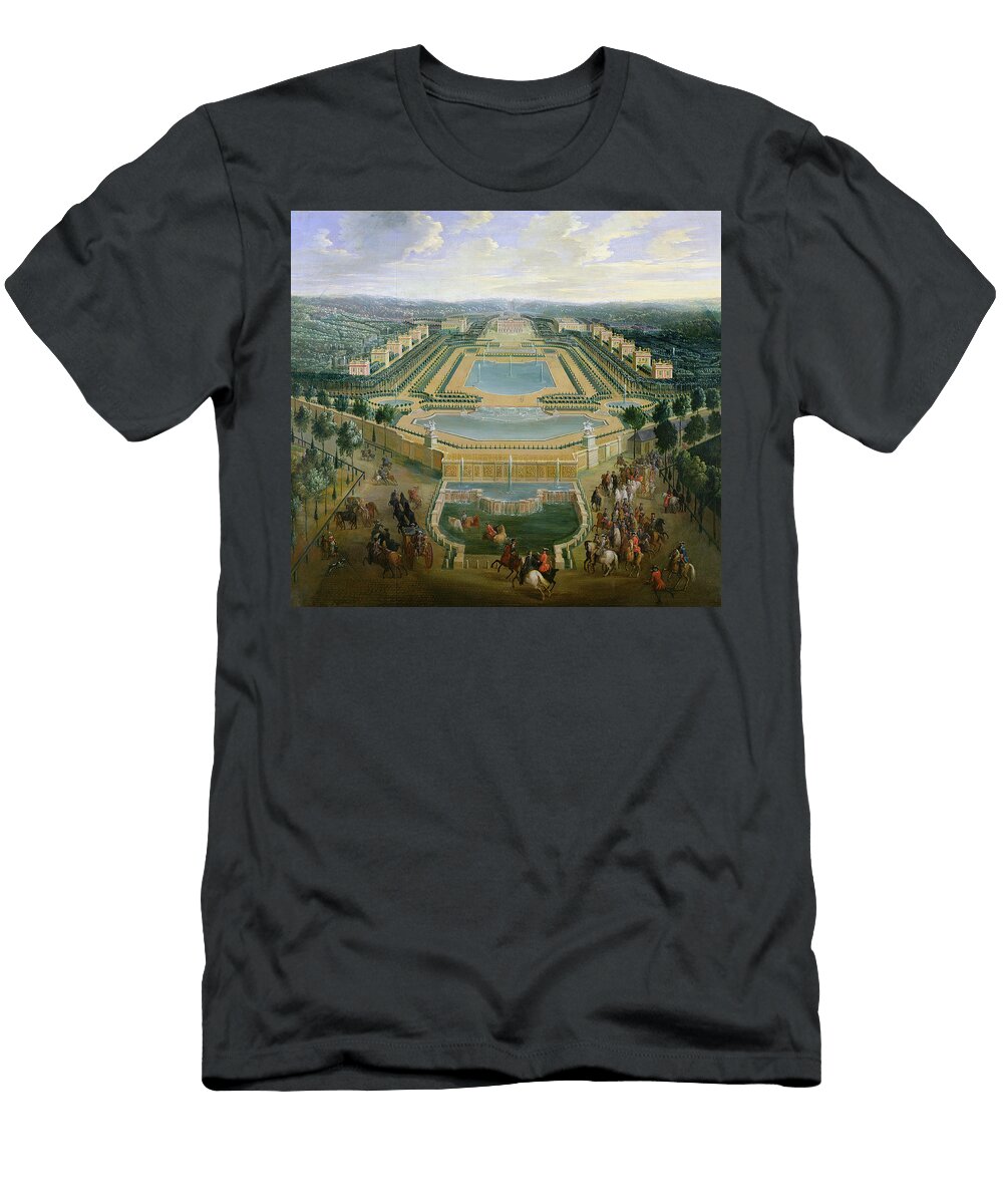 General View of the Chateau and the Pavilions At Marly 1722 Oil on Canvas Pierre Denis Martin T-Shirt