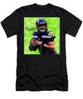 Geno Smith Seahawks Qb Watercolors Bob Smerecki T-Shirt