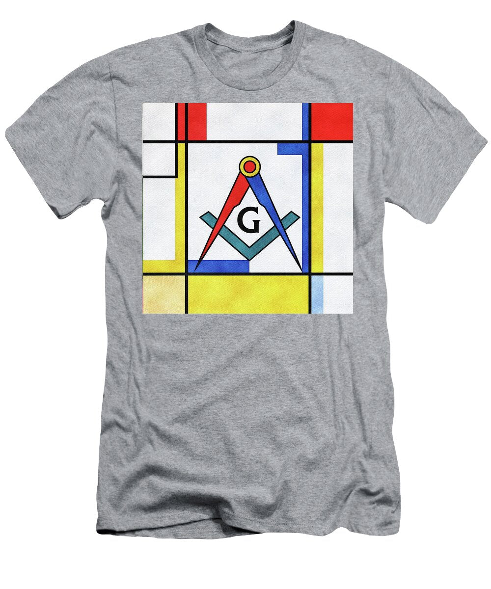 Geometric Abstract Freemason Symbol Pierre Blanchard T-Shirt