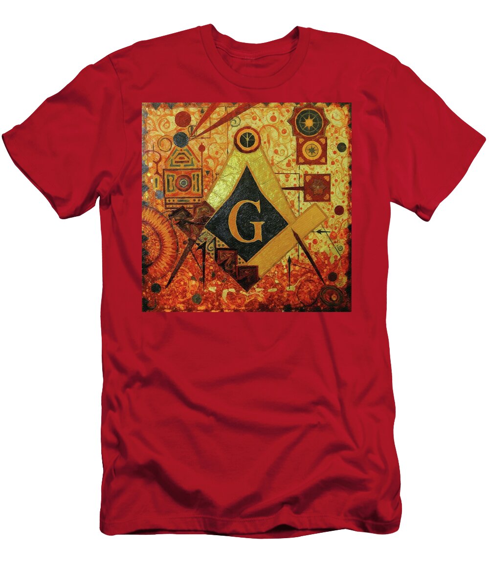 Geometric Freemason Design Pierre Blanchard T-Shirt