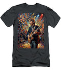 George Harrison Live Performance Guitar Legend in Concert Abstract Paint Wall Art Sampadart Gallery T-Shirt