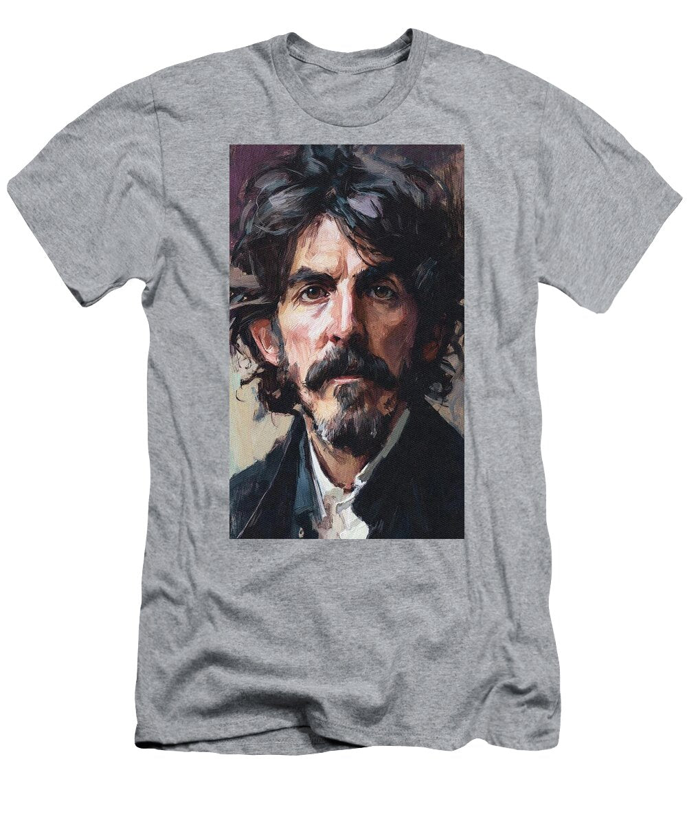 George Harrison Portrait with Intense Gaze John Springfield T-Shirt