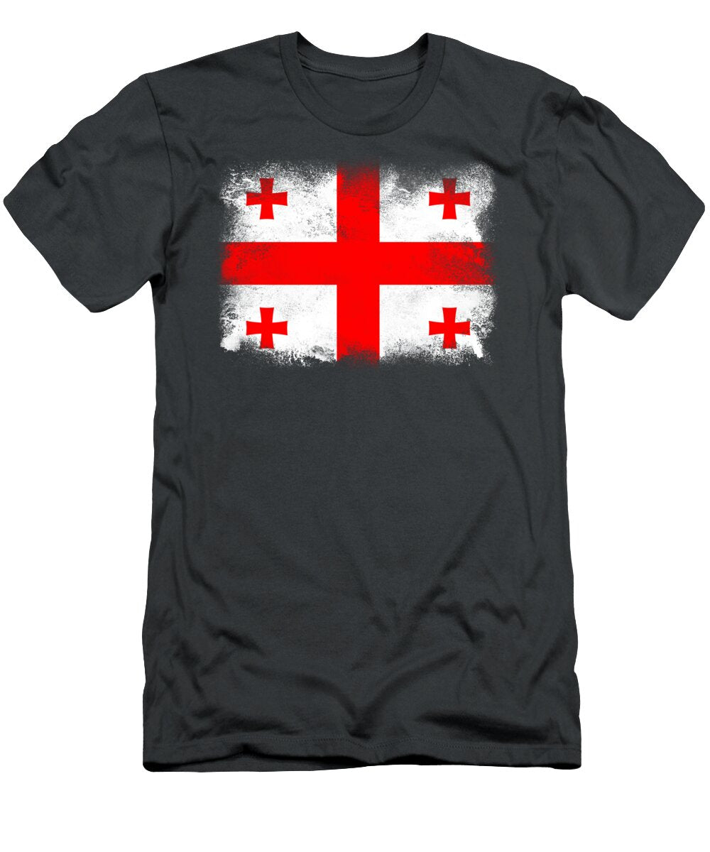 Georgia Flag Psychoshadow Art T-Shirt