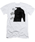 Get Big Fast Sport Motivational Quote Illustration of Bodybuilder Silhouette Mounir Khalfouf T-Shirt