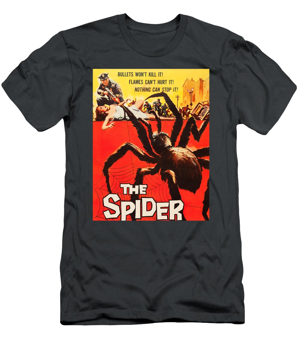 Giant Spider Classic Halloween Monster Poster Horror Movie Sally Ottili T-Shirt