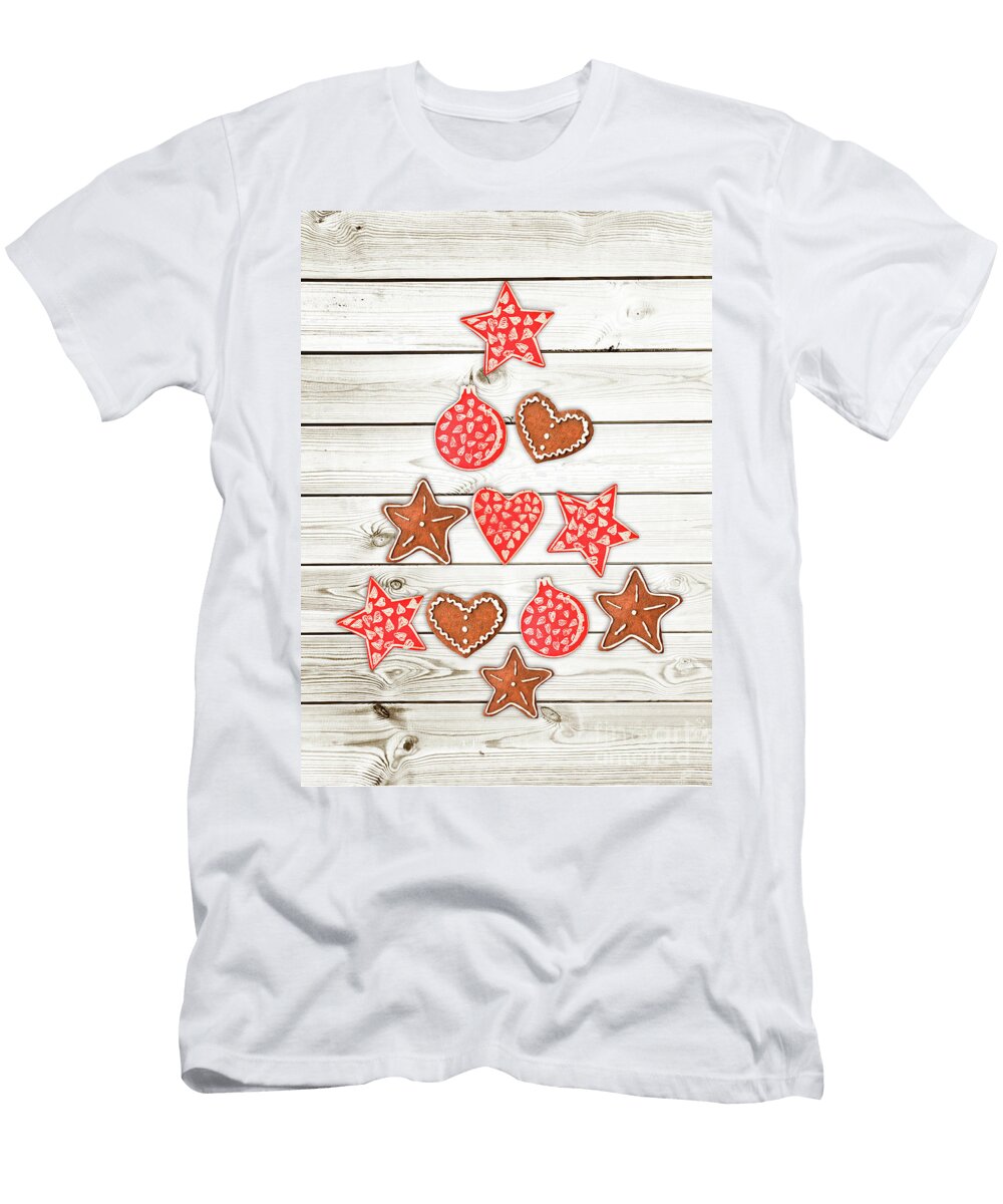 Gingerbread Christmas Tree Delphimages Photo Creations T-Shirt
